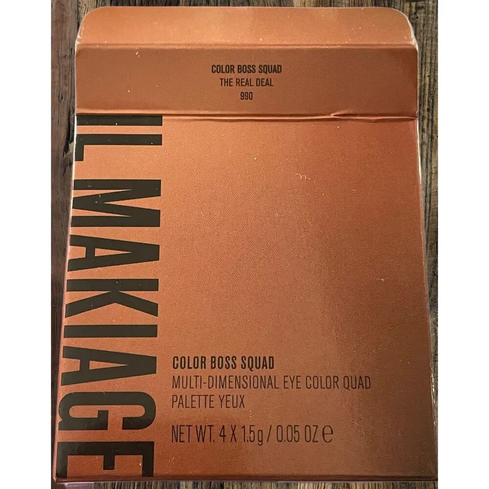 IL MAKIAGE Color Boss Squad Eyeshadow Quad The Real Deal 990 New